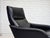 1970s, Danish armchair. Black artificial leather, teak wood legs. Original good condition: no smells, no stains and stable...