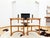 1970s Round Post Modern Brutalist MCM Beech Dining Table + 6 Chairs, 9 Pcs Set For Sale - Image 15 of 16