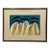 1970s Mohamed Hamri Moroccan Modernist Painting, Five Veiled Women, Signed For Sale