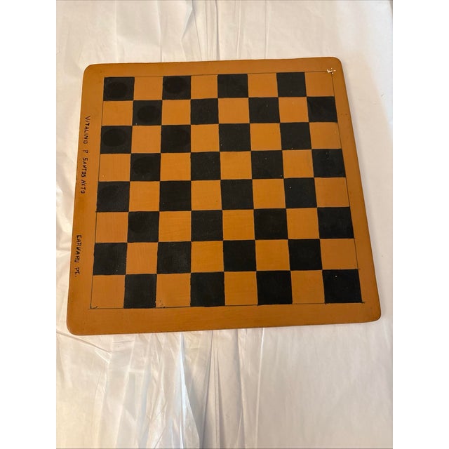 Vintage Brazilian Handmade Checkers Set Made by Vitalino Neto For Sale - Image 4 of 12