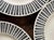 Black Mid Century Modern Set of Four (4) Black and White MCM Paul McCobb 10.25” Plates For Sale - Image 8 of 9