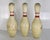 Vintage Red Crown Brunswick Bowling Pins - 3 Pieces For Sale - Image 9 of 11