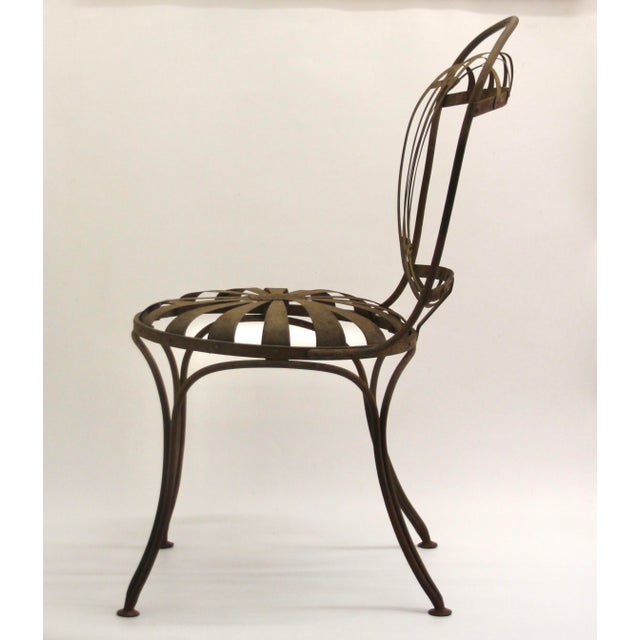 Cast Steel Chairs by Francois Carre, Paris, France, 19th Century, Set of 2 For Sale - Image 13 of 18