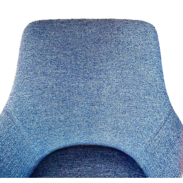 Vintage Mid-Century Modern Style Blue Side Chair For Sale In Atlanta - Image 6 of 10