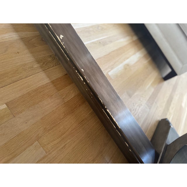 Chaddock Trestle Dining Table With Leaves For Sale - Image 10 of 11