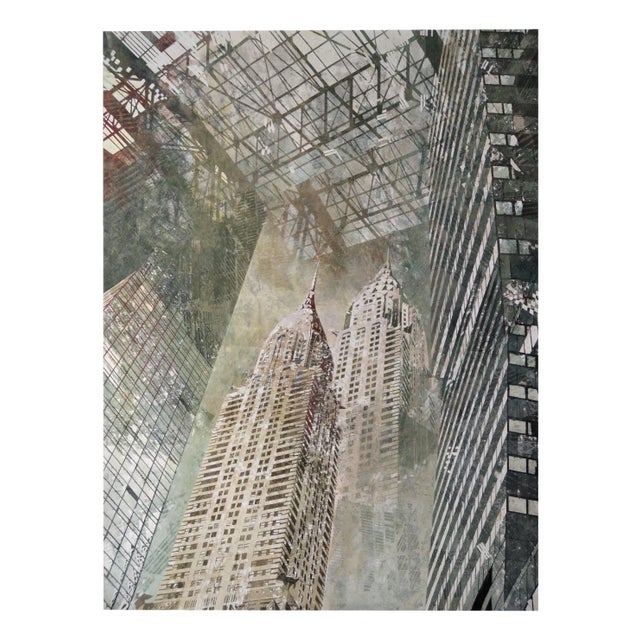 Luis Fernandez, City Scene, 2010, Mixed Media on Paper For Sale