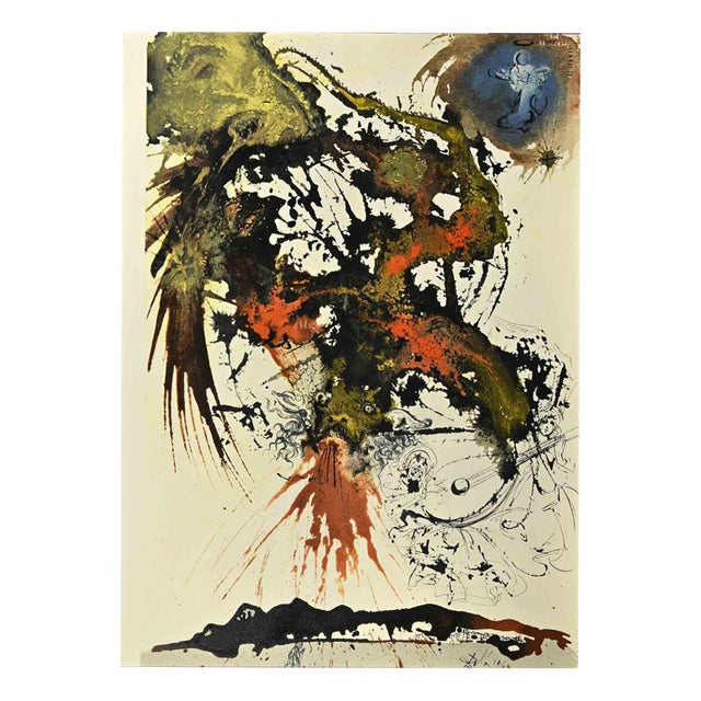 Salvador Dali, Proelium Magnum in Caelo, Lithograph, 1967 For Sale