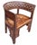 Traditional Antique Marquetry & Mother-of-Pearl Round-Back Chair For Sale - Image 3 of 12