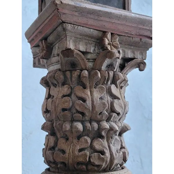 Trio of 18th Century French Private Le Mans Chapel Columns For Sale - Image 11 of 15