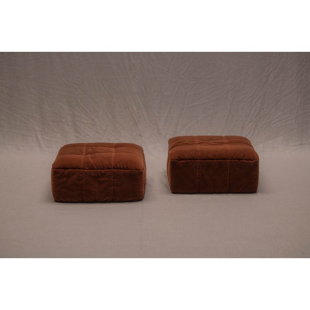 Vintage Kimba Ottomans by Michel Ducaroy for Ligne Roset, 1970s, Set of 2 For Sale - Image 12 of 12