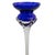 Blue Vintage Romanian Cobalt Blue Hand-Blown Crystal Candlesticks With Twisted Stems – Set of 3 For Sale - Image 8 of 9