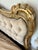 Vintage Italian Carved Painted Bed Frame Tufted Headboard Footboard Rails For Sale In San Francisco - Image 6 of 17