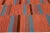 Modern Kilim Flatweave Orange Geometric Abstract Wool Rug For Sale In New York - Image 6 of 10