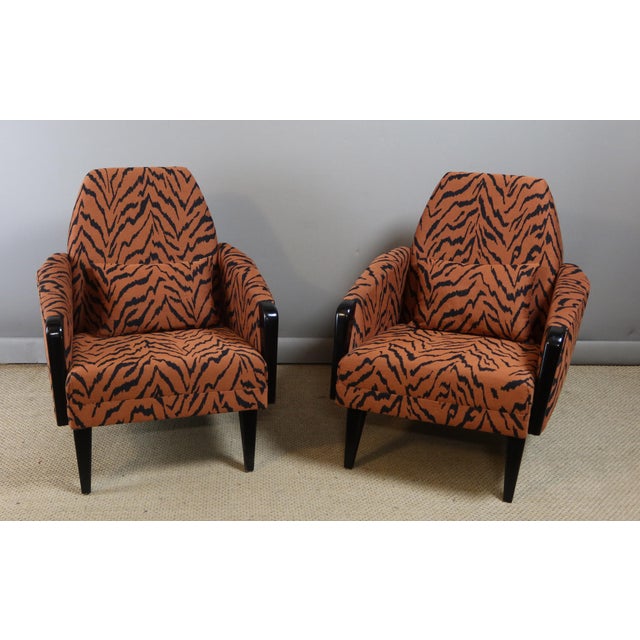 Pair of 20th Century Armchairs A beautiful pair of armchairs from the 1940s by Erton, completely reupholstered by our...