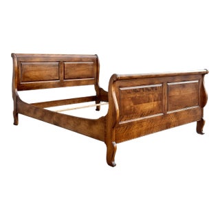 Ethan Allen Queen Size Legacy French Sleigh Bed Finish 236 For Sale