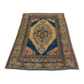 Hand Knotted Vintage Turkish Rug - 47"x 67" For Sale