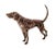 Antique Brass Finish Metal Dog Sculpture For Sale - Image 6 of 8