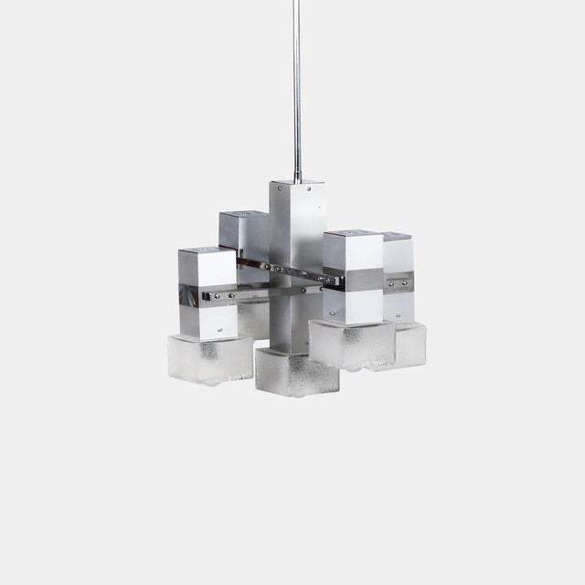 Italian Cube Pendant by Gaetano Sciolari, 1970s For Sale - Image 11 of 11