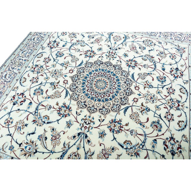Hand-Knotted Oriental Rug with Silk For Sale - Image 5 of 13