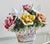 Rococo 1970s Nuova Capodimonte Grand Porcelain Centerpiece With Doves & Roses For Sale - Image 3 of 17