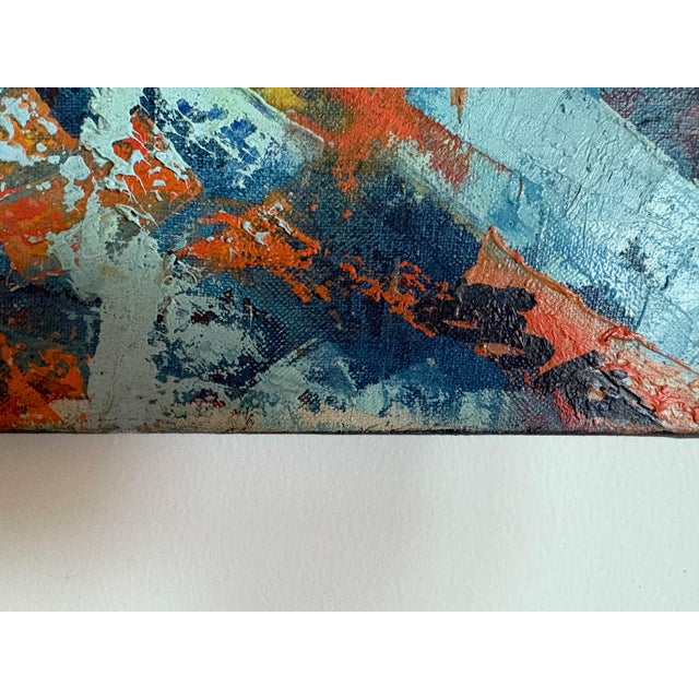 Abstract Eska Smythe Original Painting, Avant Garde 1960's 32"w X 23.5"t For Sale - Image 3 of 5