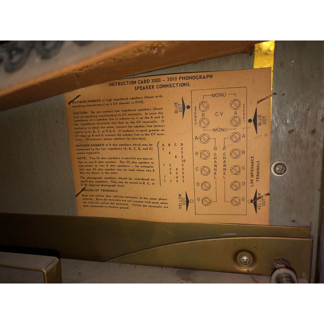 1960s Wurlitzer Model 3000 Jukebox W. Records Stereo For Sale - Image 10 of 13