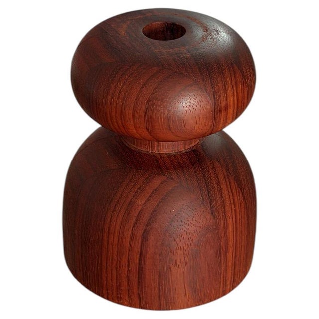 Red Padauk Candlestick 9 by Romain Des Bois For Sale - Image 8 of 8
