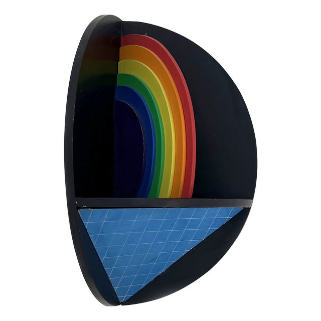 Rainbow Wall Sculpture from Lucio Del Pezzo, 1977 For Sale