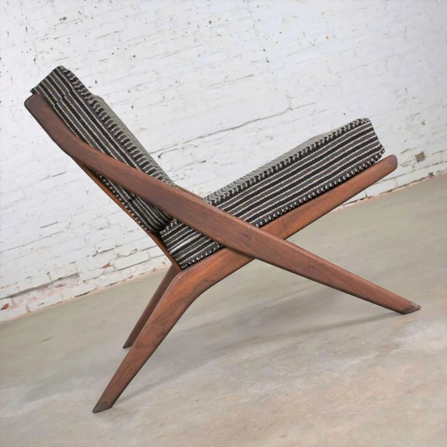 Mid 20th Century Scandinavian Modern Scissor Lounge Chair by Folke Ohlsson for Dux For Sale - Image 6 of 12