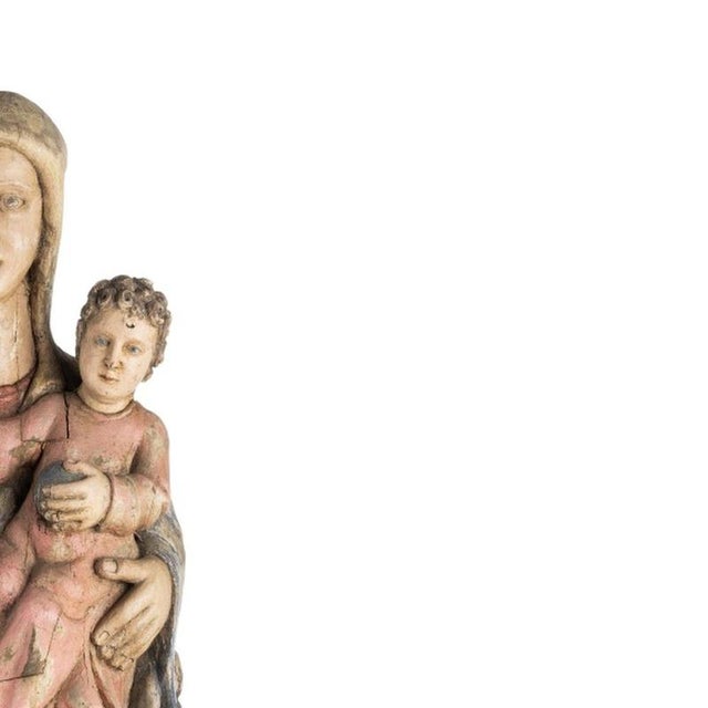 Portuguese Artist, Our Lady Majesty 17th Century For Sale - Image 4 of 6