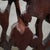 1950s Pair of Hand-Carved Chinese Hardwood Horseshoe Back Side Chairs With Marble Insets For Sale - Image 4 of 5