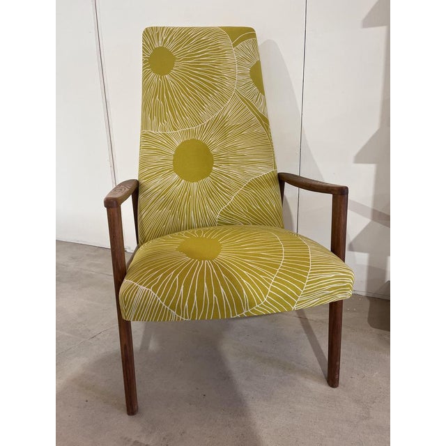 1950s Vintage Armchair with Marimekko Fabric, 1960s, Set of 6 For Sale - Image 5 of 12