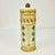 1980s Vintage Italian Mediterranean Artichoke Motif Lidded Oval Ceramic Tall Pasta Canister For Sale - Image 11 of 14