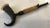 This is a unique addition for your collection! A pipe has been created from an ebonized antler, deer hide and completed...