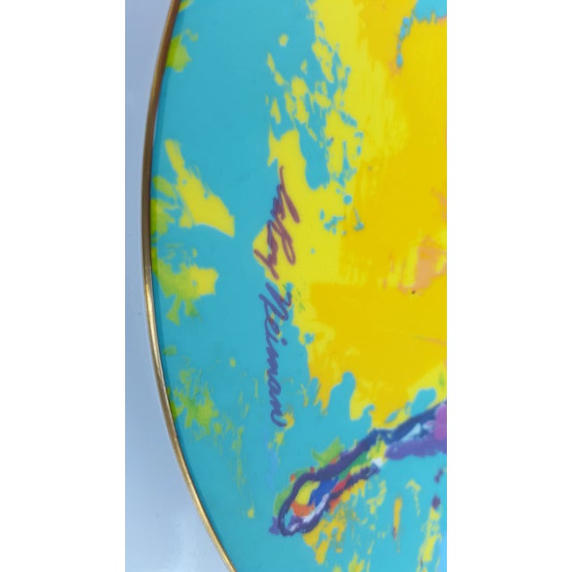 Leroy Neiman 1974 Leroy Neiman - Harlequin - Colorful Decorative Ceramic Plate For Sale - Image 4 of 8