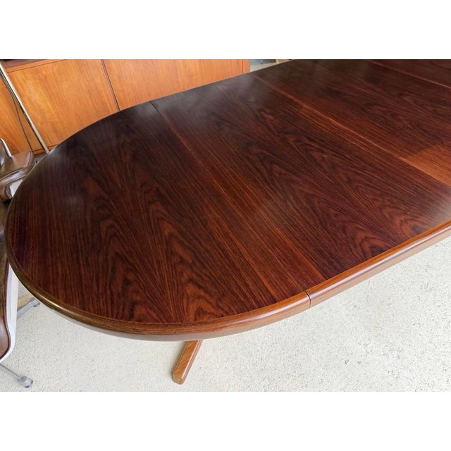 Double Extending Round Dining Table by Svend Aage Madsen, Demark, 1960s For Sale - Image 5 of 18
