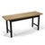 This elegant Probber console table features a top of bleached rosewood supported by a mahogany base with two drawers.