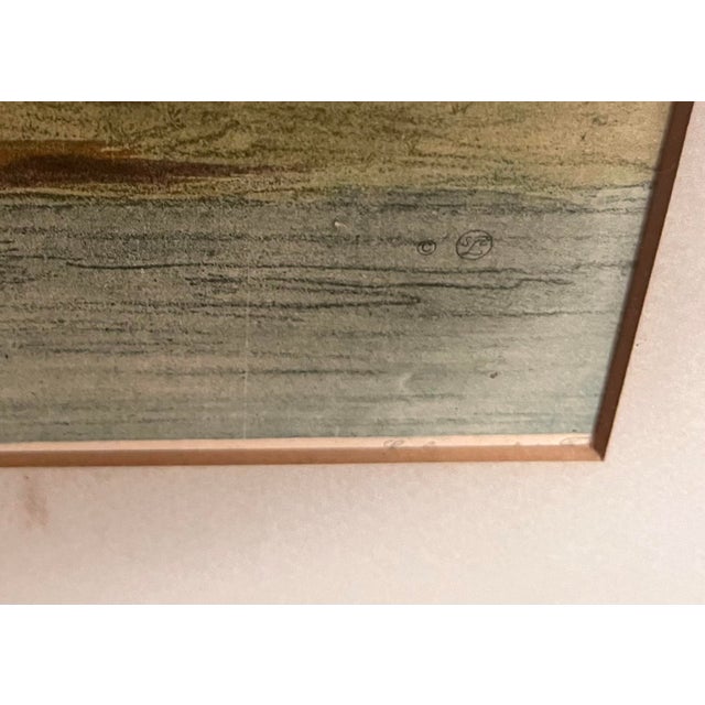 Vintage Framed Hand Colored Etching 'The Coach of Posts' by Victor-Jean Adams For Sale In Austin - Image 6 of 8