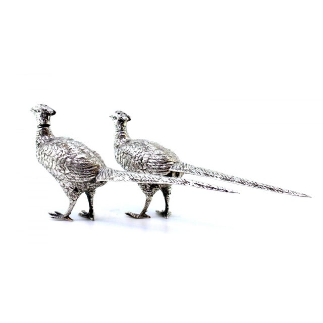 Silver Salt and Pepper Shaker Set, Set of 2 For Sale - Image 6 of 8