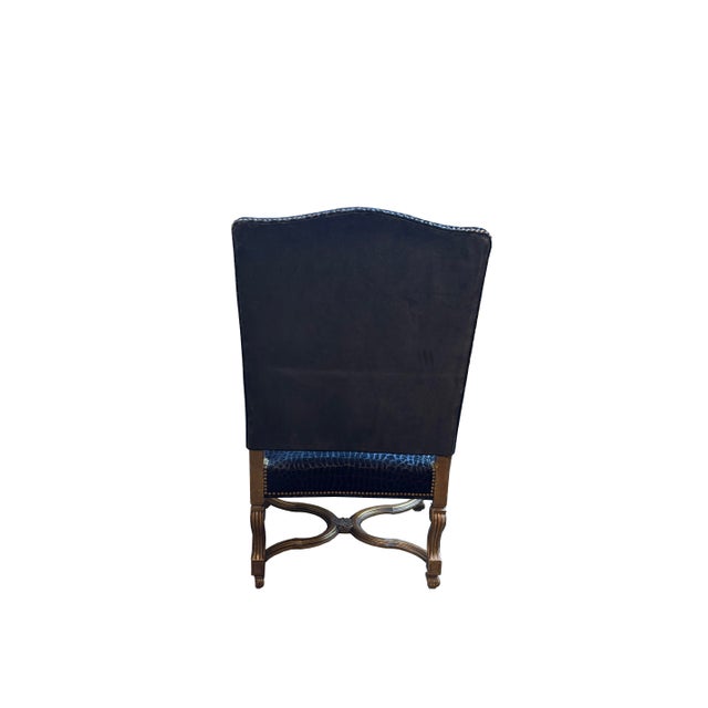 French Antique 18th Century French Louis XIII Armchair - Set of 2 For Sale - Image 3 of 5