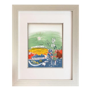 Raoul Dufy Lithograph 28 Exposition D’art Francaise Framed For Sale