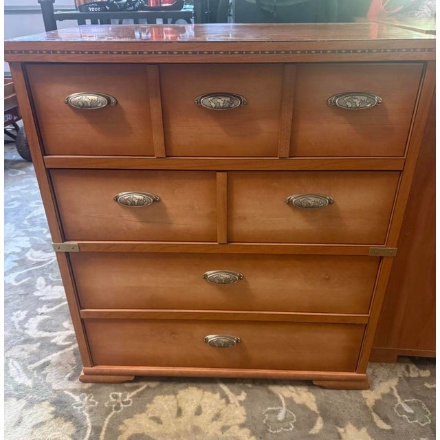 Purchased by my father in Europe and used as nightstands. Extremely good condition and very heavy. Drawers lock so that...
