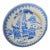 Antique Imperial Chinese Porcelain Blue White Plate Guangxu Mark Period 19th Immortal For Sale