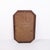 Glass Rectangular Mirror with Carved Dark Oak Frame, 1940s For Sale - Image 7 of 8