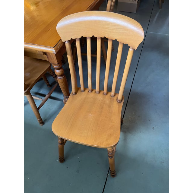 Grange Authentic Grange Shaker Style Dining Room Table and 6 Chairs For Sale - Image 4 of 5