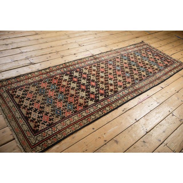 Persian Antique Fragment Kurdish Malayer Rug Runner - 2'11" X 8'6" For Sale - Image 3 of 11
