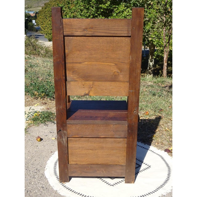 Louis XIII Wooden Chest Armchair For Sale - Image 11 of 14