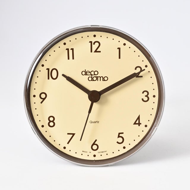 Vintage German Table Clock from Deco Domo, 1980s For Sale - Image 14 of 14