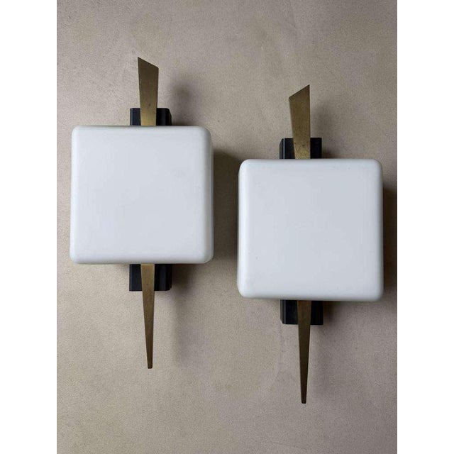 Wall Lamps from Maison Arlus, France, 1960s, Set of 2 For Sale - Image 3 of 9