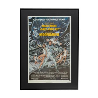 Moonraker Movie Poster with Roger Moore For Sale